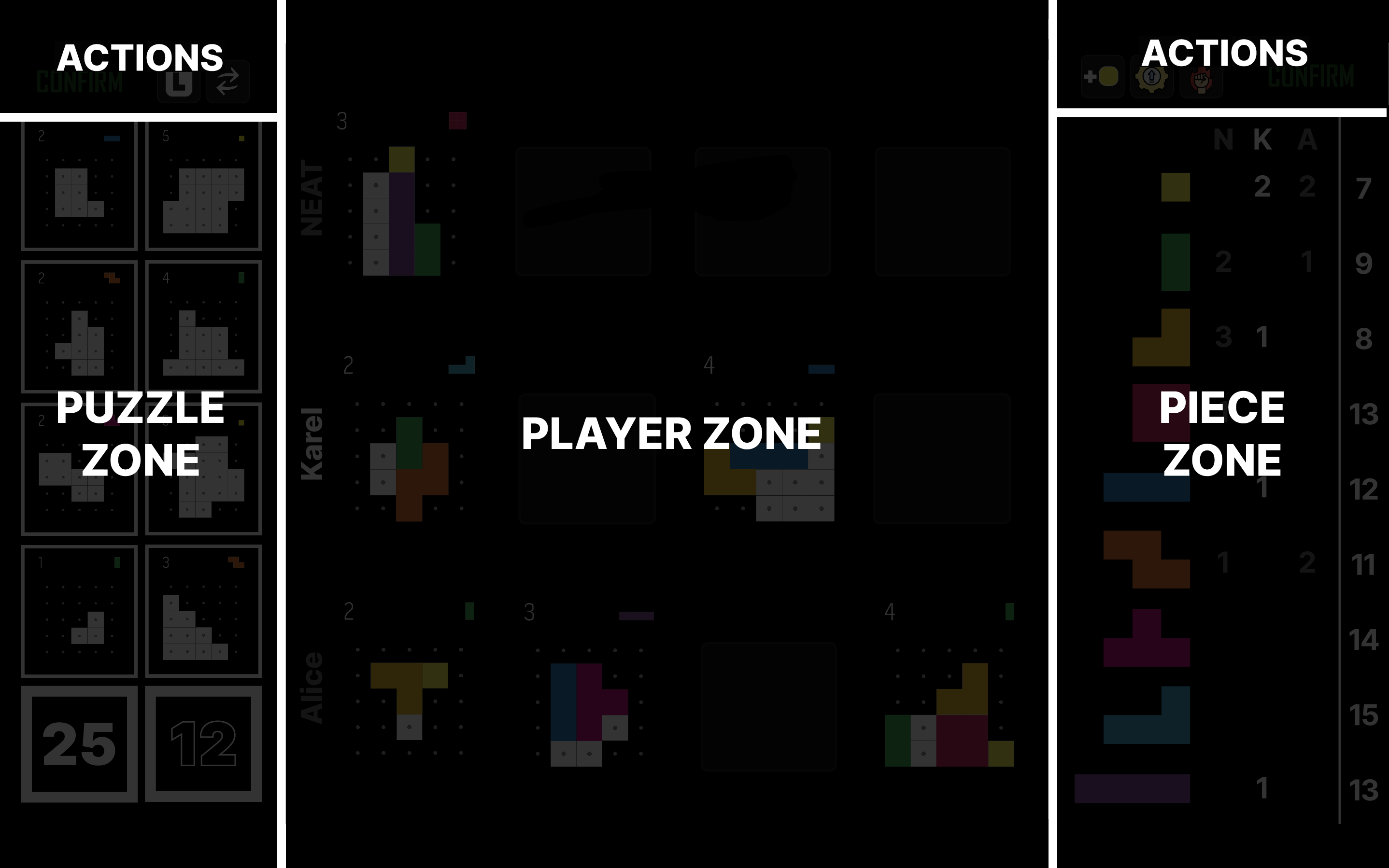 Main Game Zones
